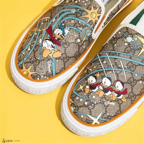 gucci x disney donald duck|gucci donald duck slippers.